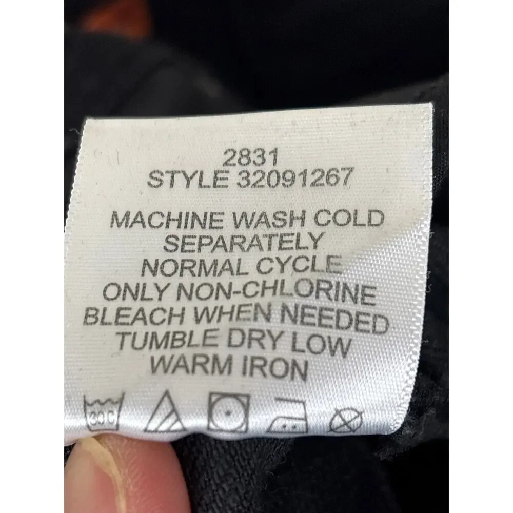 Tory Burch womens 30 Black Logo Pocket Super Skinny Denim Jeans Designer